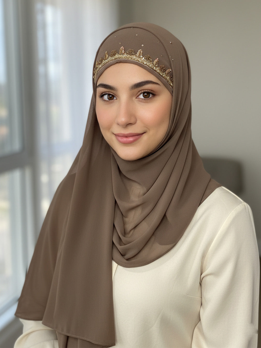 Maisha Hijab - Taupe