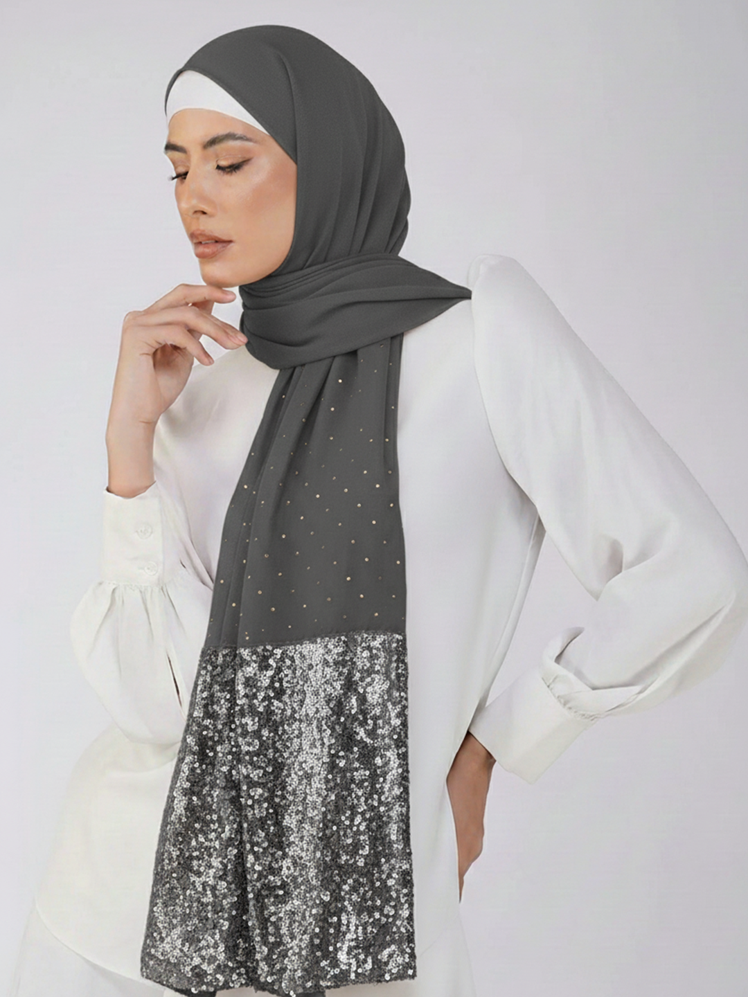 Cotton Sequins Hijab