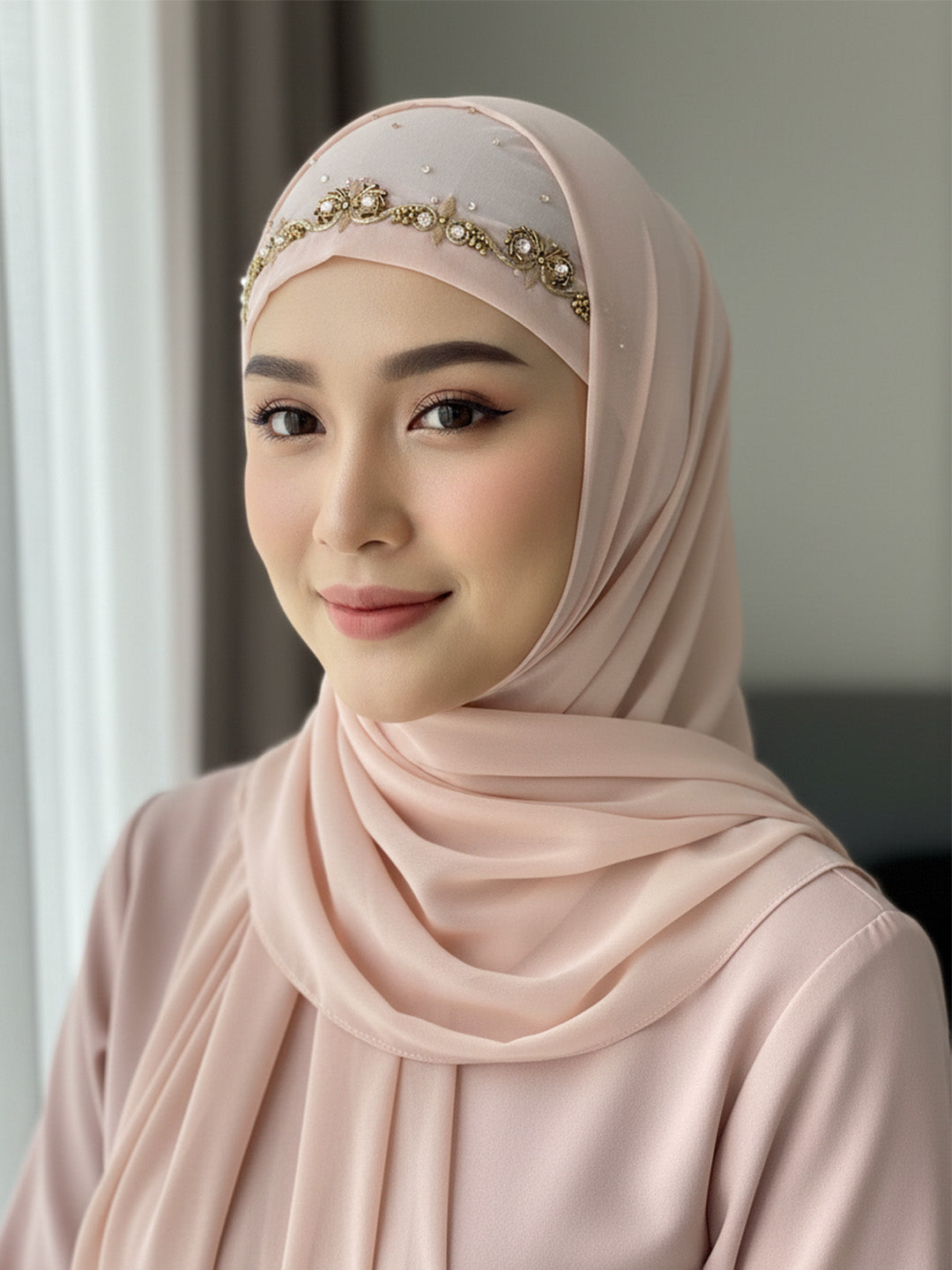 Maisha Hijab - Peach