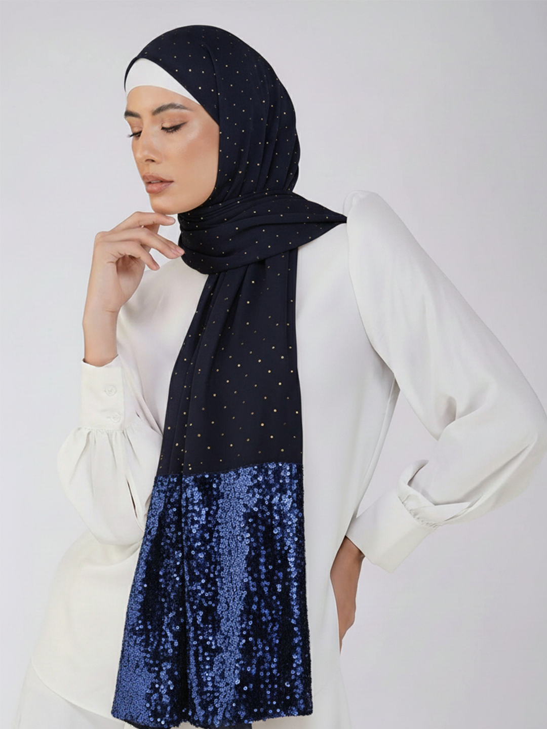 Cotton Sequins Hijab