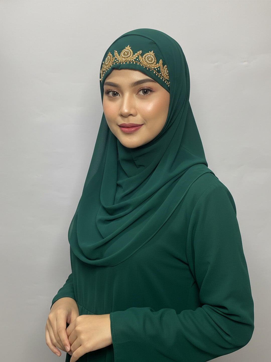 Maisha Hijab - Bottle Green