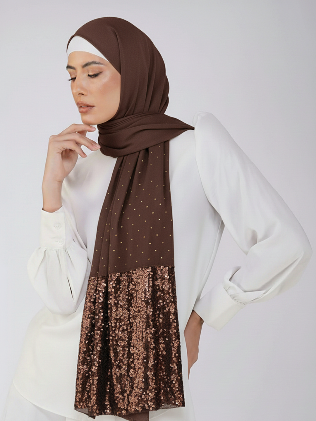 Cotton Sequins Hijab