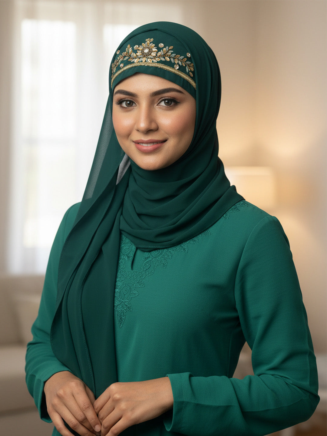Maisha Hijab - Bottle Green