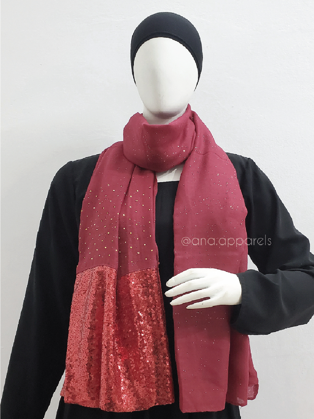 Cotton Sequins Hijab