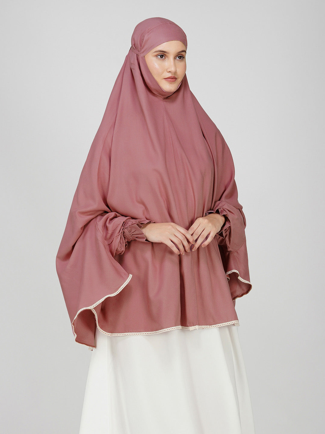 Arisha Brick Red Cotton Namaz Makhna