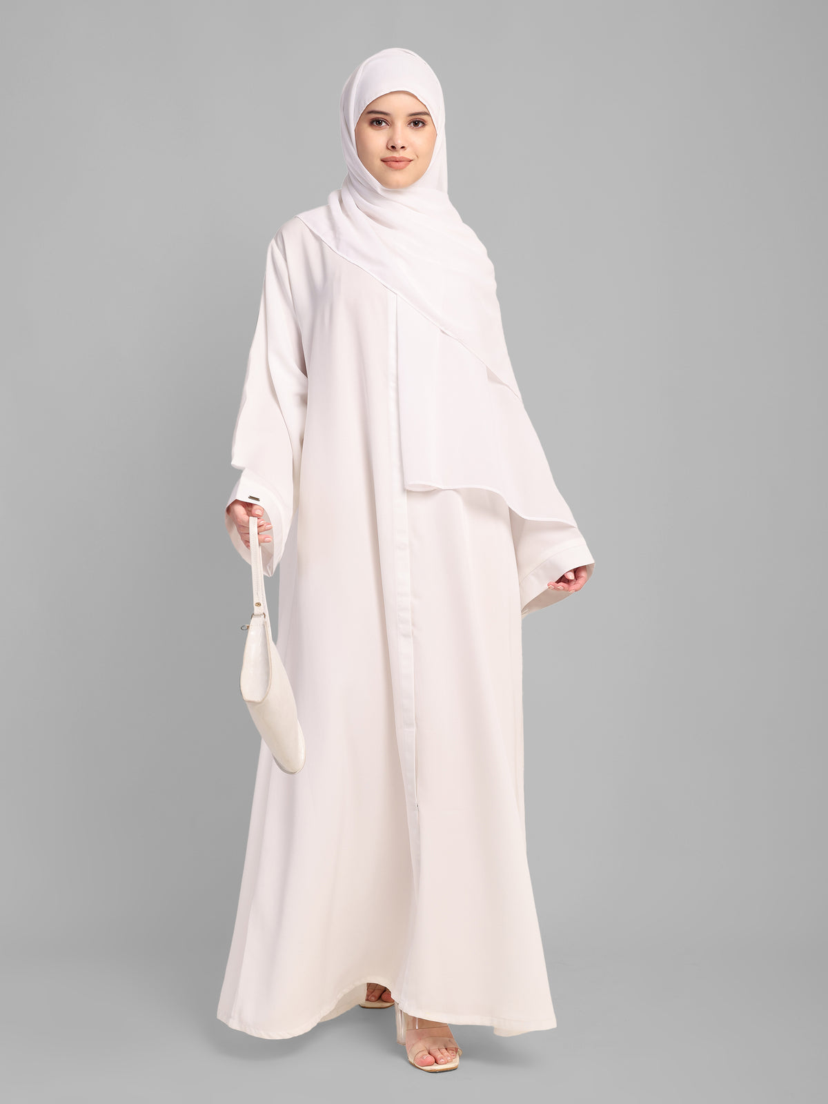 Safa Front Open Abaya