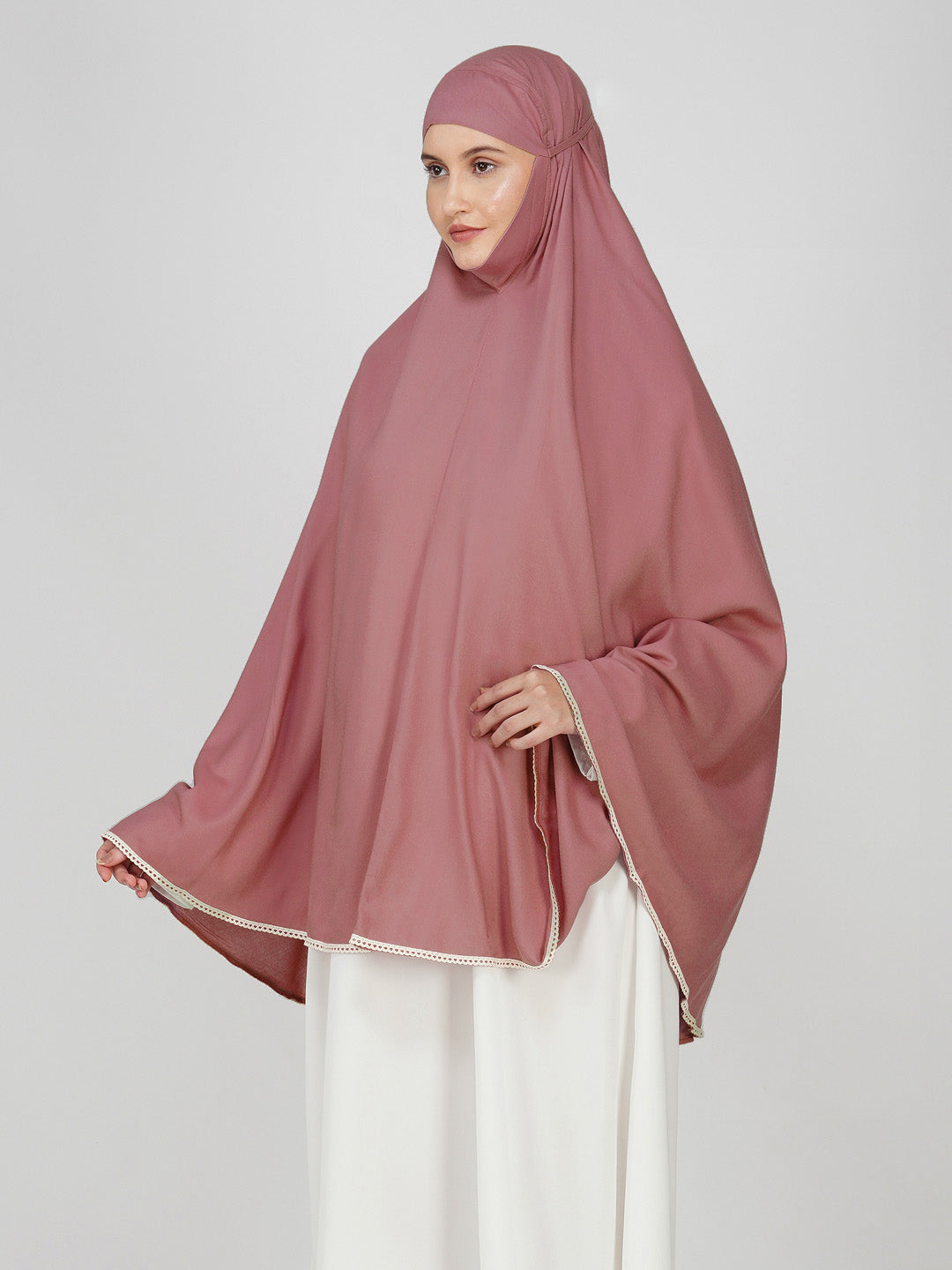 Arisha Brick Red Cotton Namaz Makhna