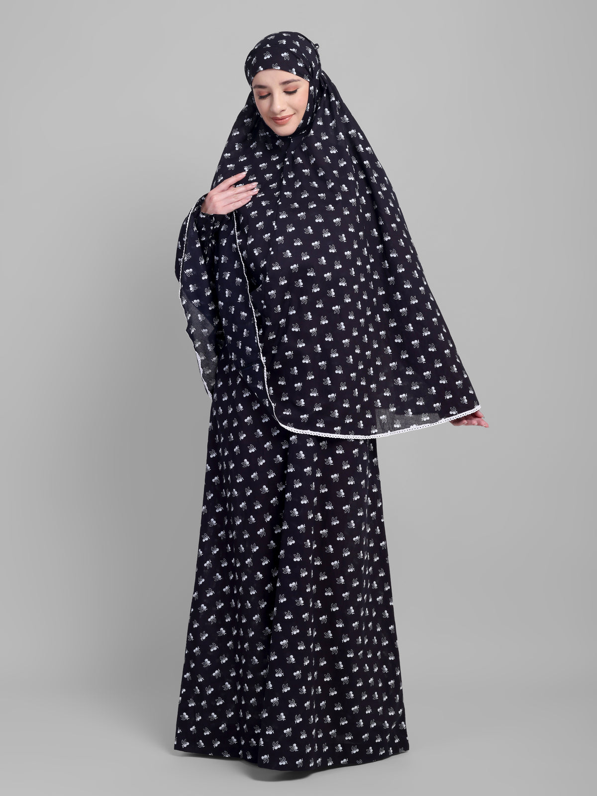 Asfiya Cotton Abaya Set