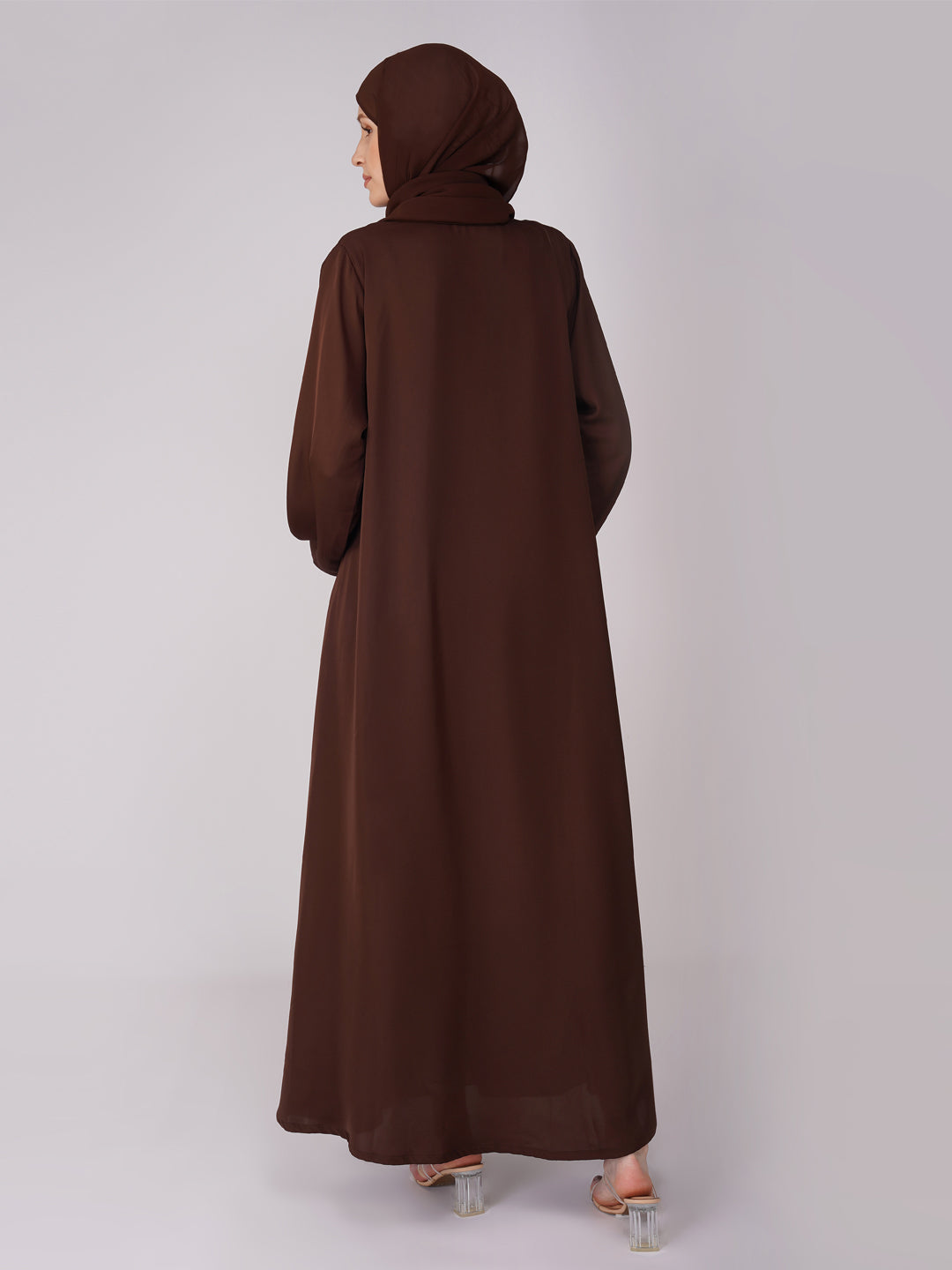 Classic Front Open Abaya Set
