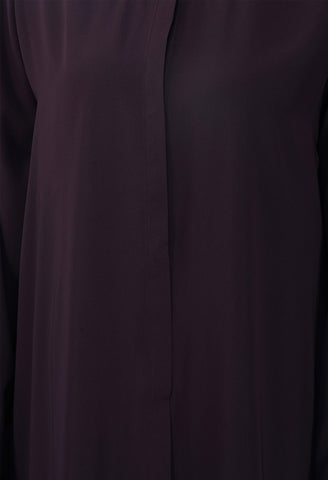 Solitary Purple Kali Handwork Front Open Abaya Set