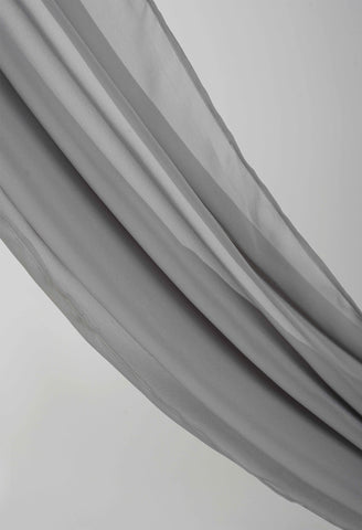 Regal Grey Front Open Basic Abaya Set