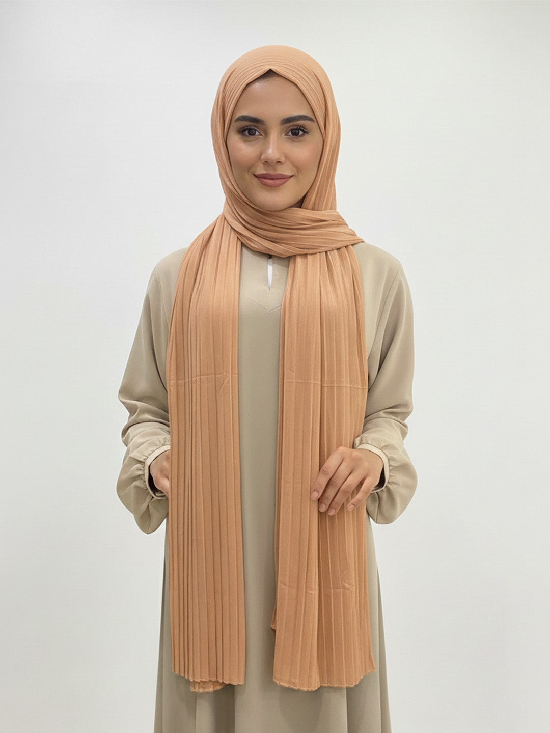 Pleated Georgette Hijab