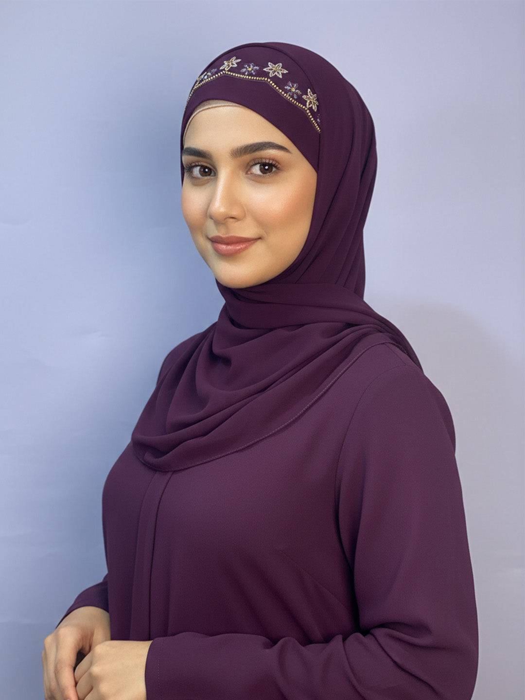 Maisha Hijab - Raisin Purple