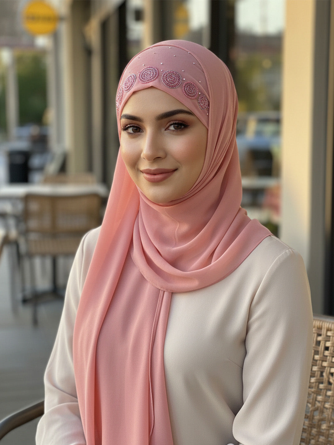 Maisha Hijab - Peach