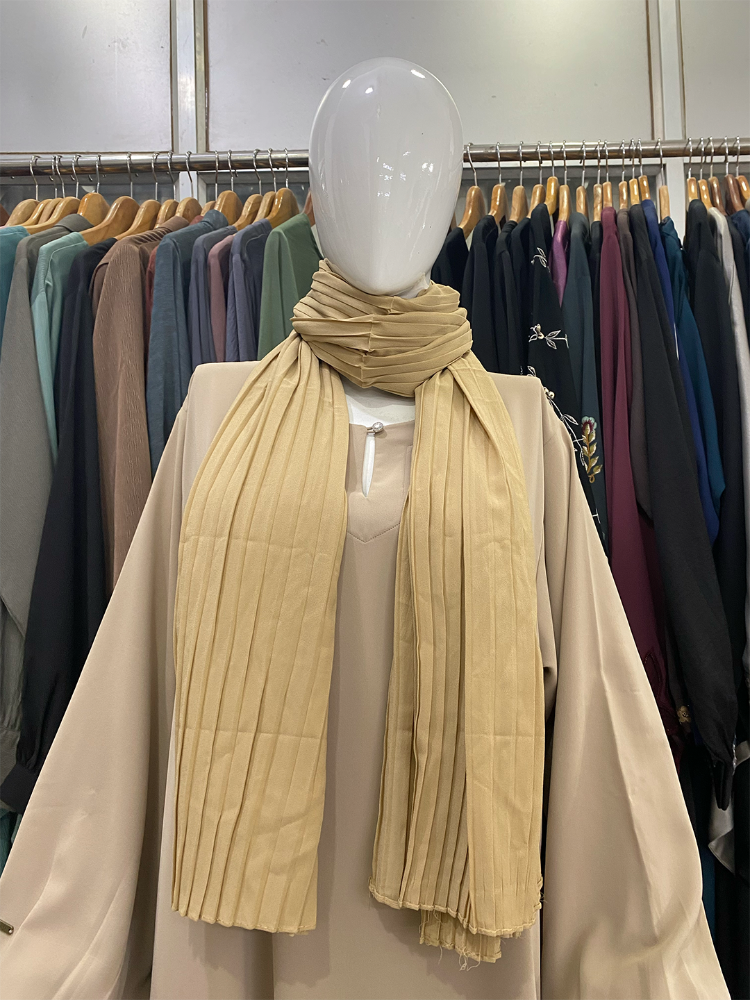 Pleated Georgette Hijab