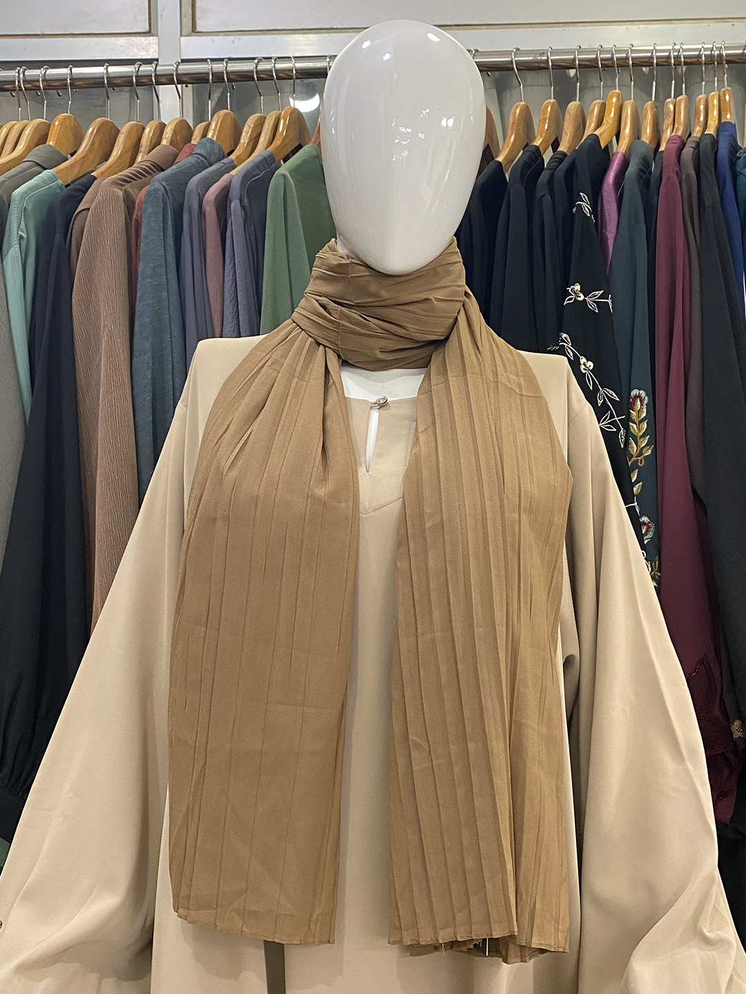 Pleated Georgette Hijab