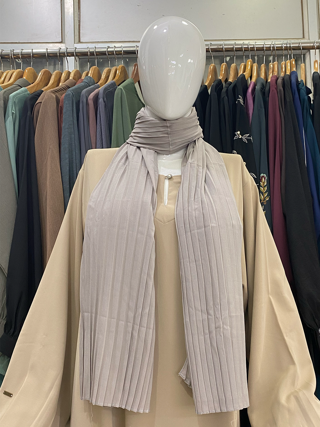 Pleated Georgette Hijab