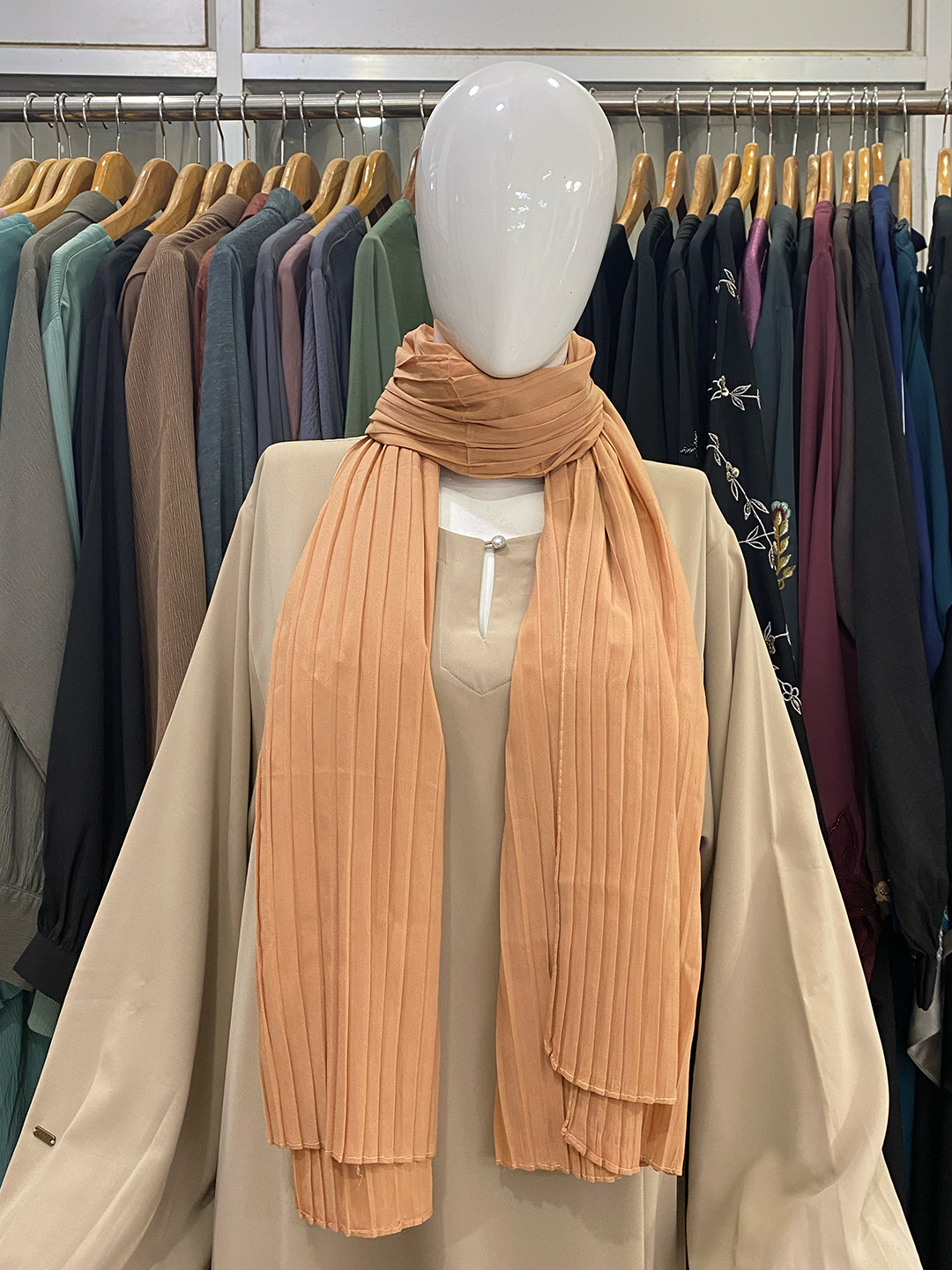 Pleated Georgette Hijab
