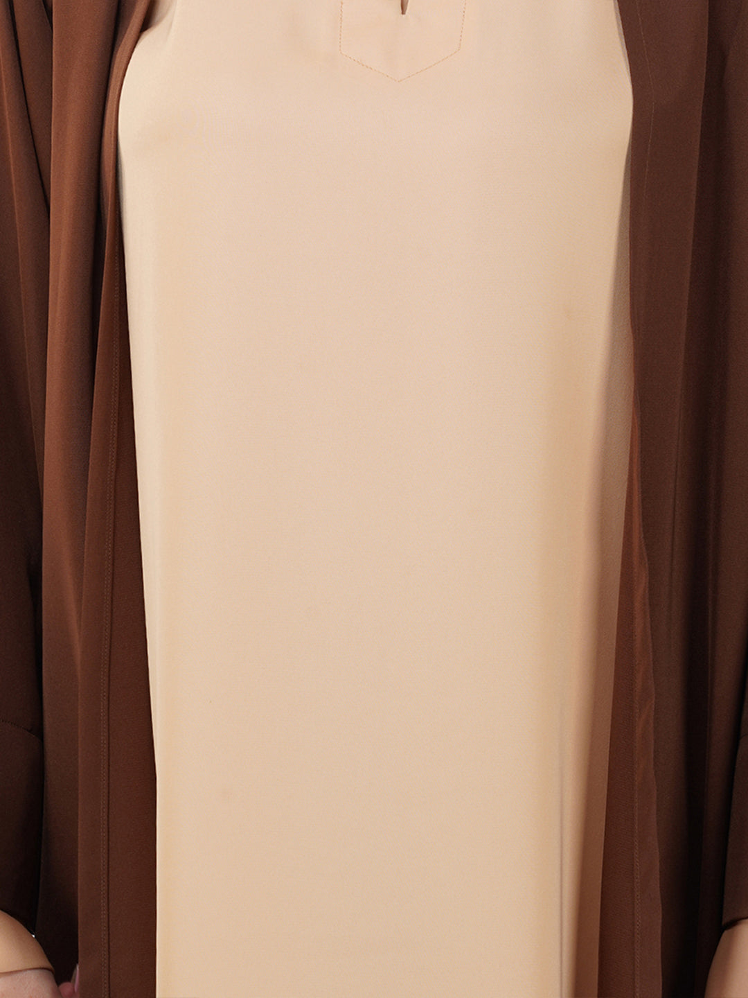 Zara Double Layer Shrug Nida Abaya Set