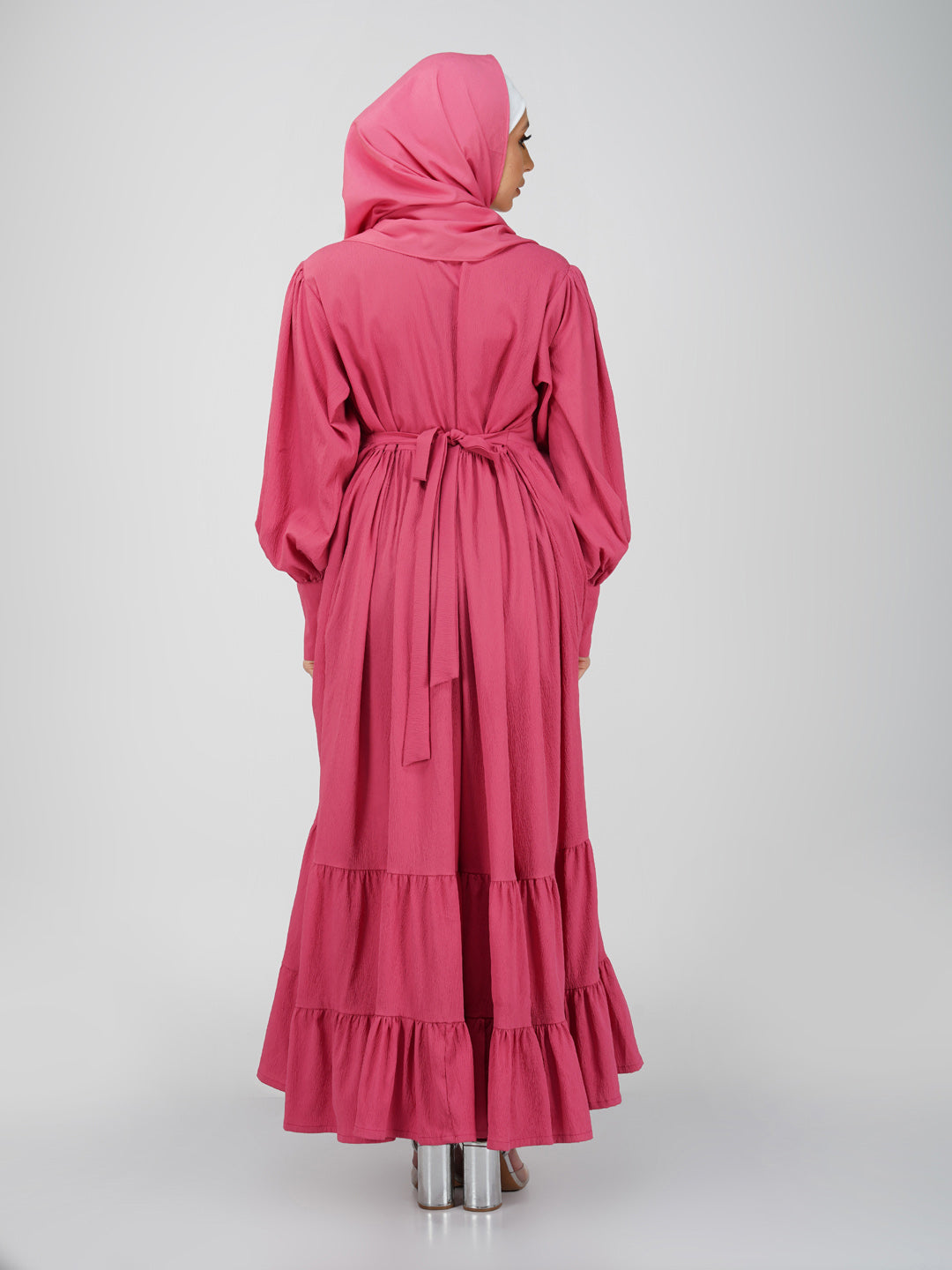 Classic Three Tier Frill Abaya Set