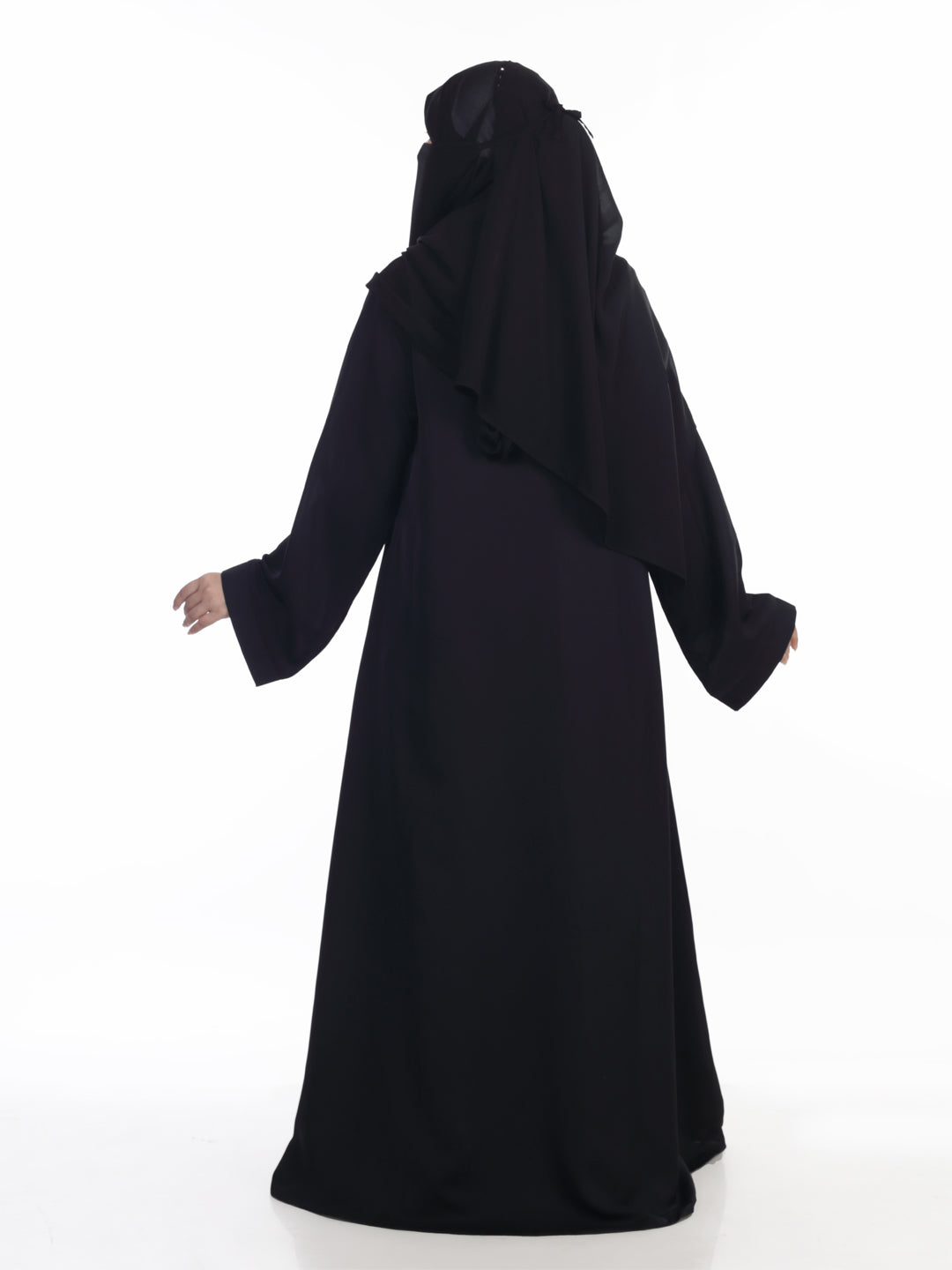 Basic Closed Abaya with Bell Sleeves