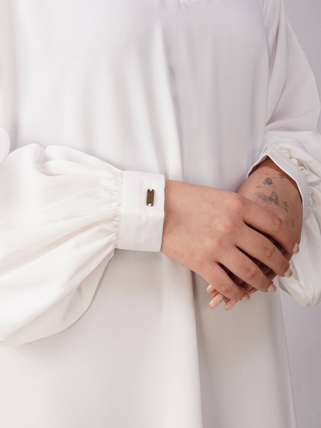Basic Abaya With Open Cuff Sleeves