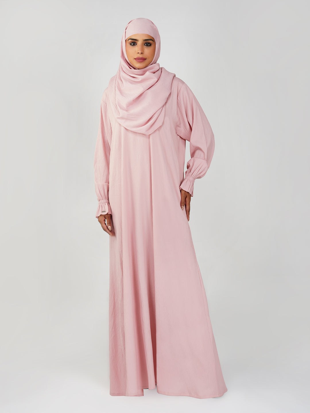 Nazish Blush Pink Abaya Set