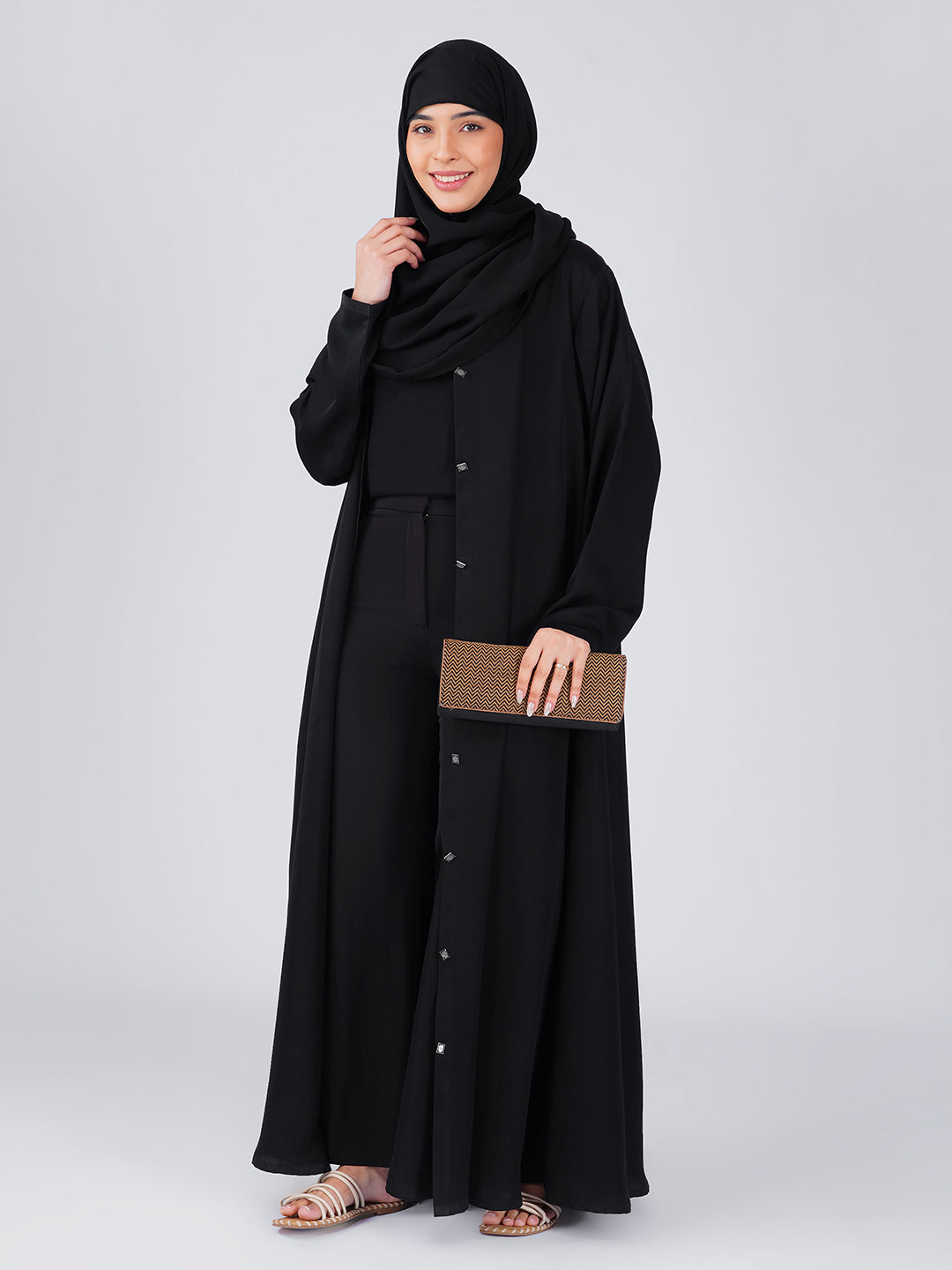 Durrah Kaaj Abaya Set