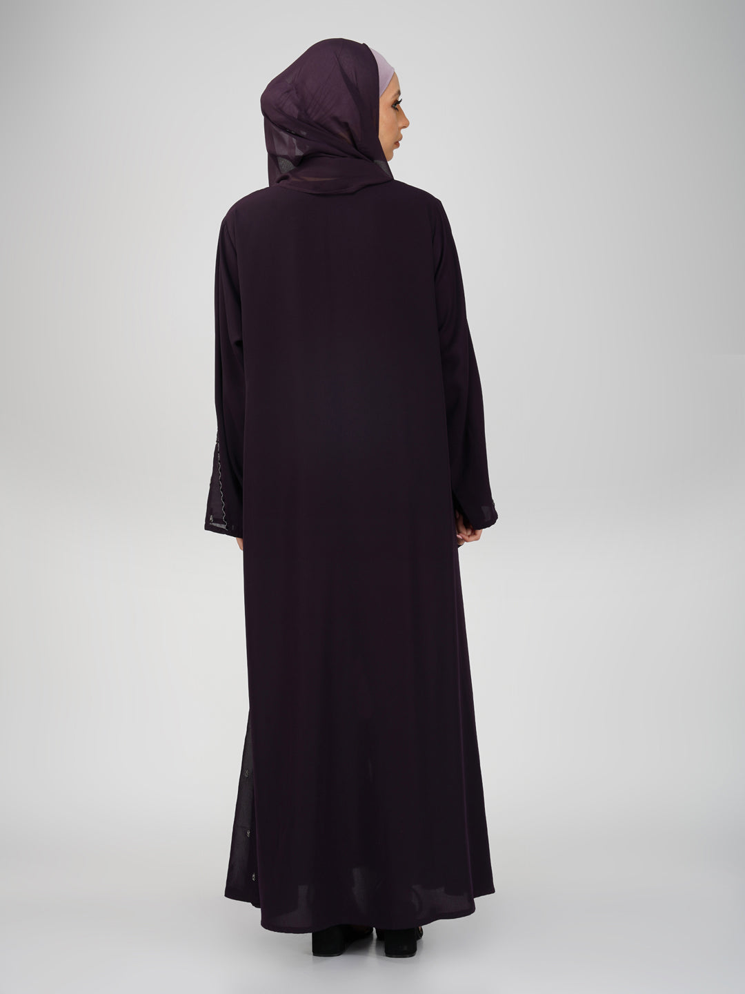 Ayzal Side Kali Front Open Handwork Abaya Set