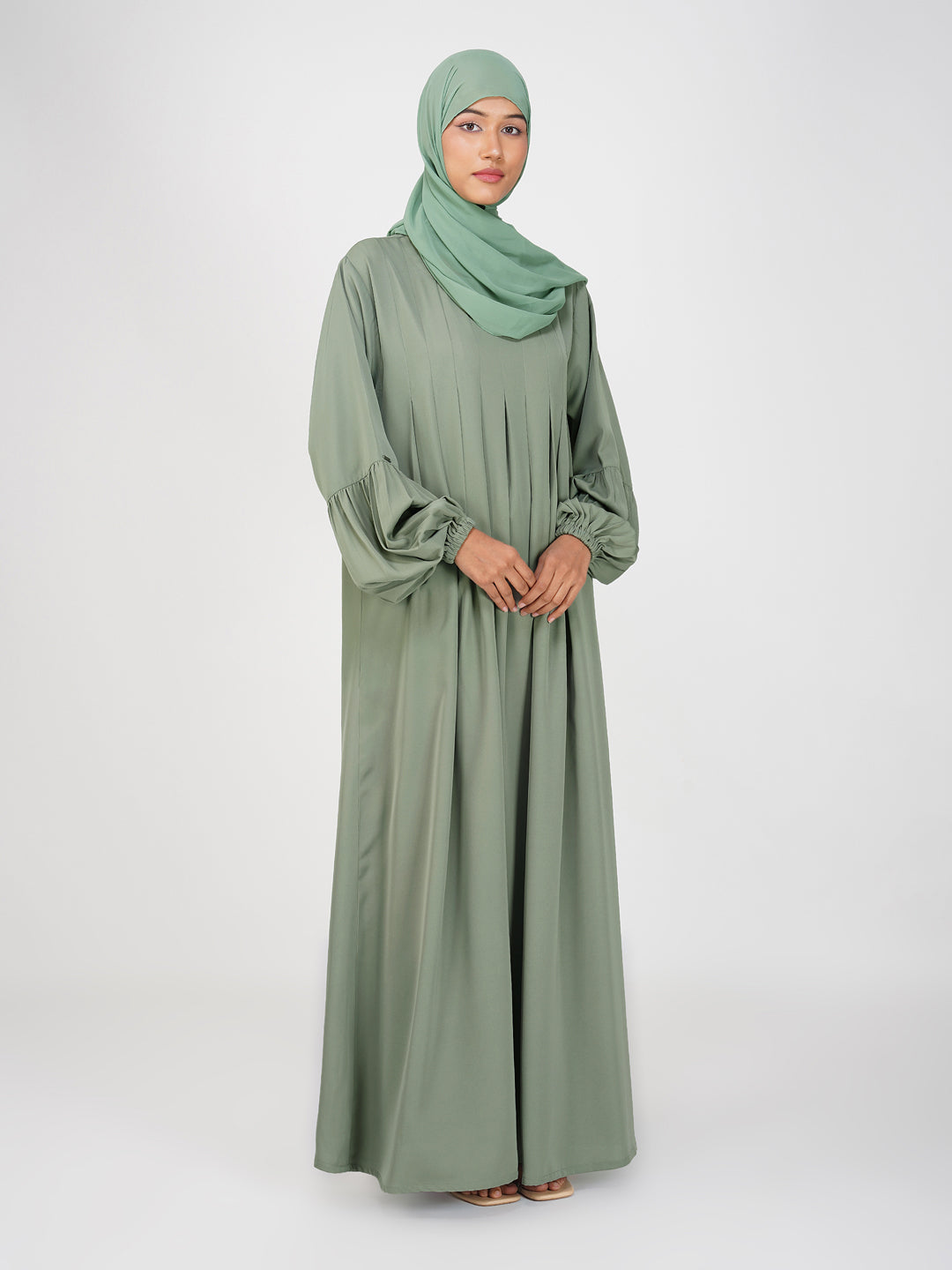 Maymunah Pleated Abaya Set