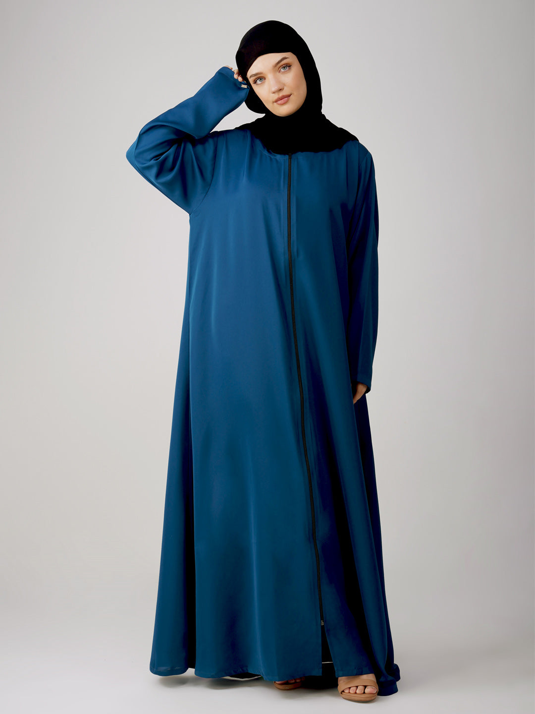 Zaya Full Zipper Abaya Set