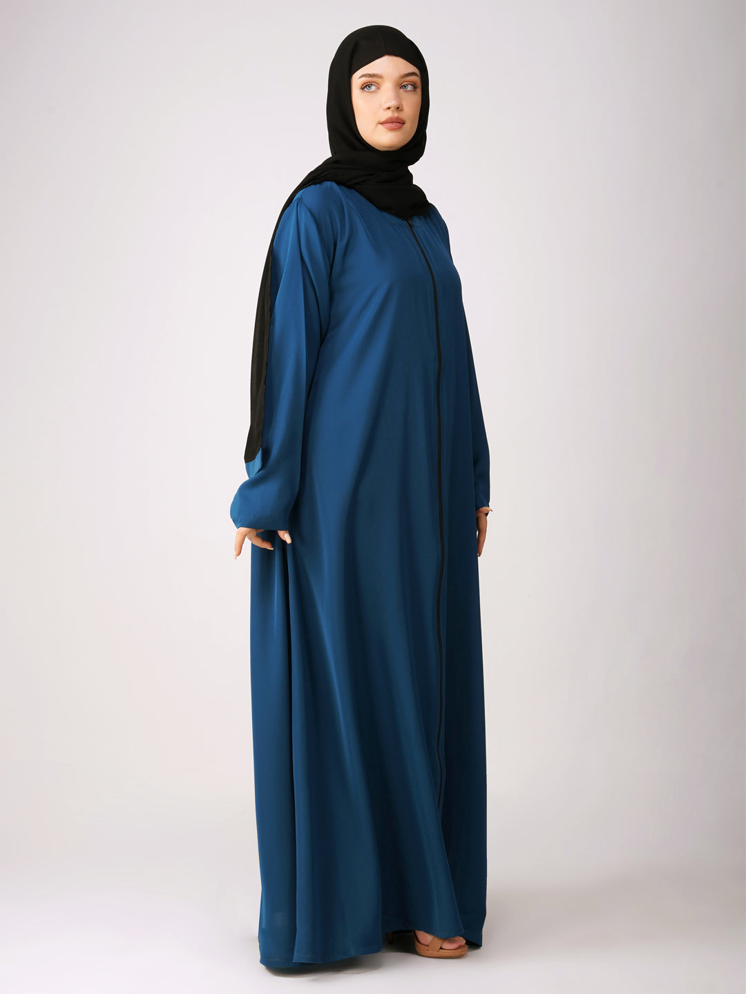 Zaya Full Zipper Abaya Set