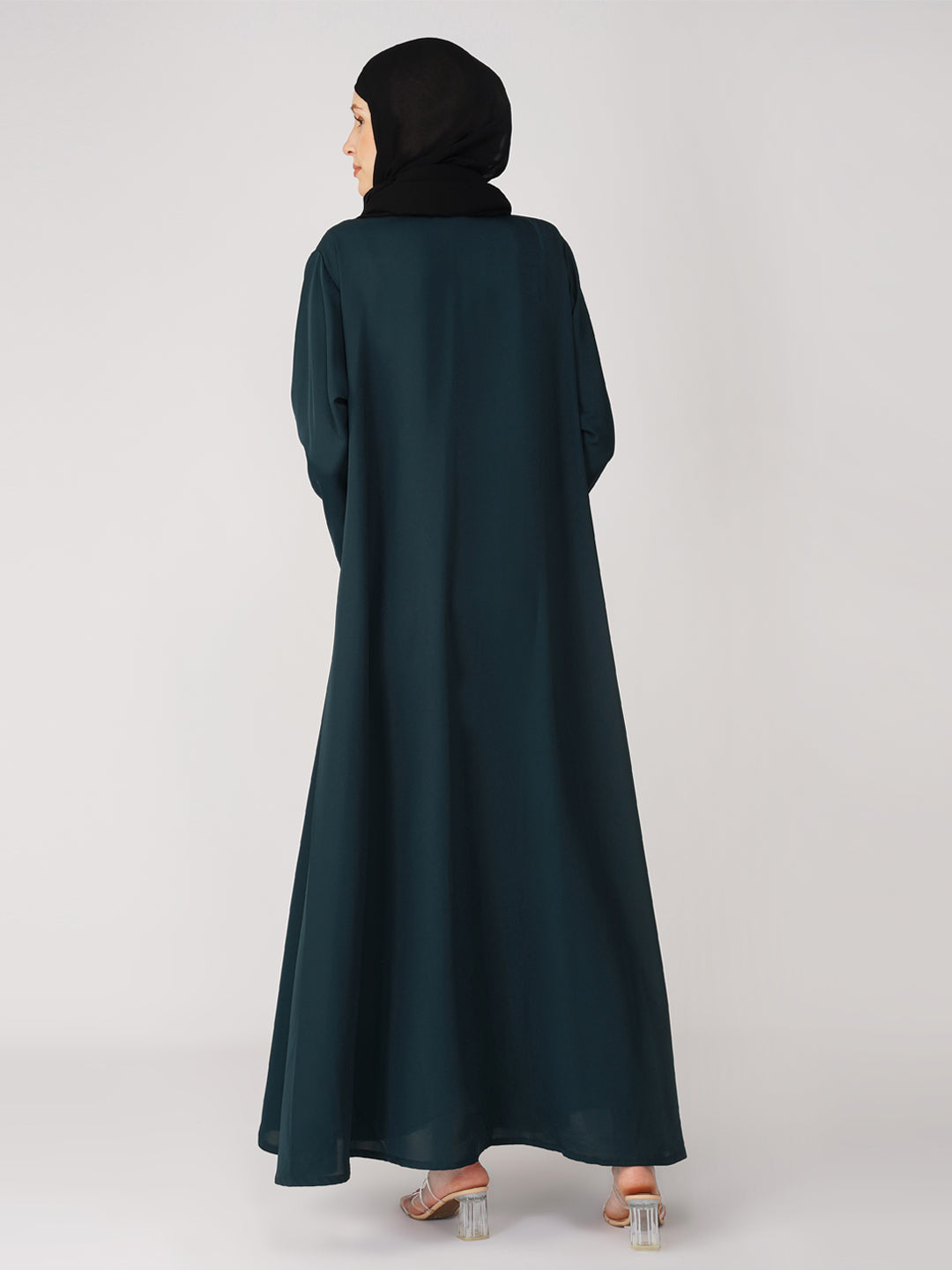 Zaya Full Zipper Abaya Set