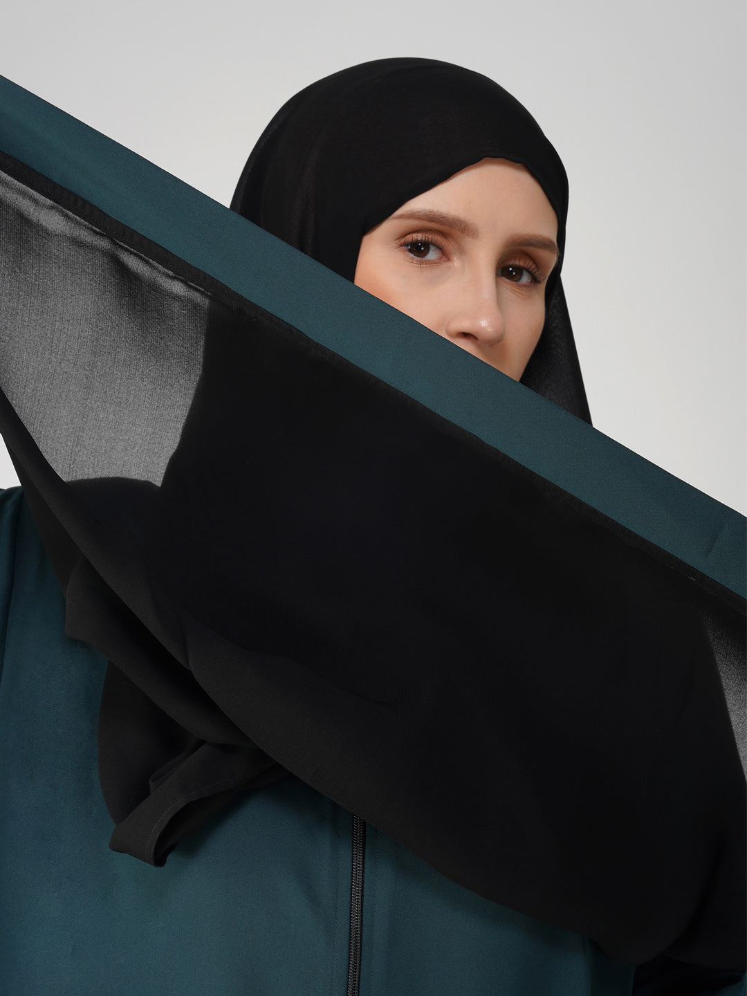 Zaya Full Zipper Abaya Set