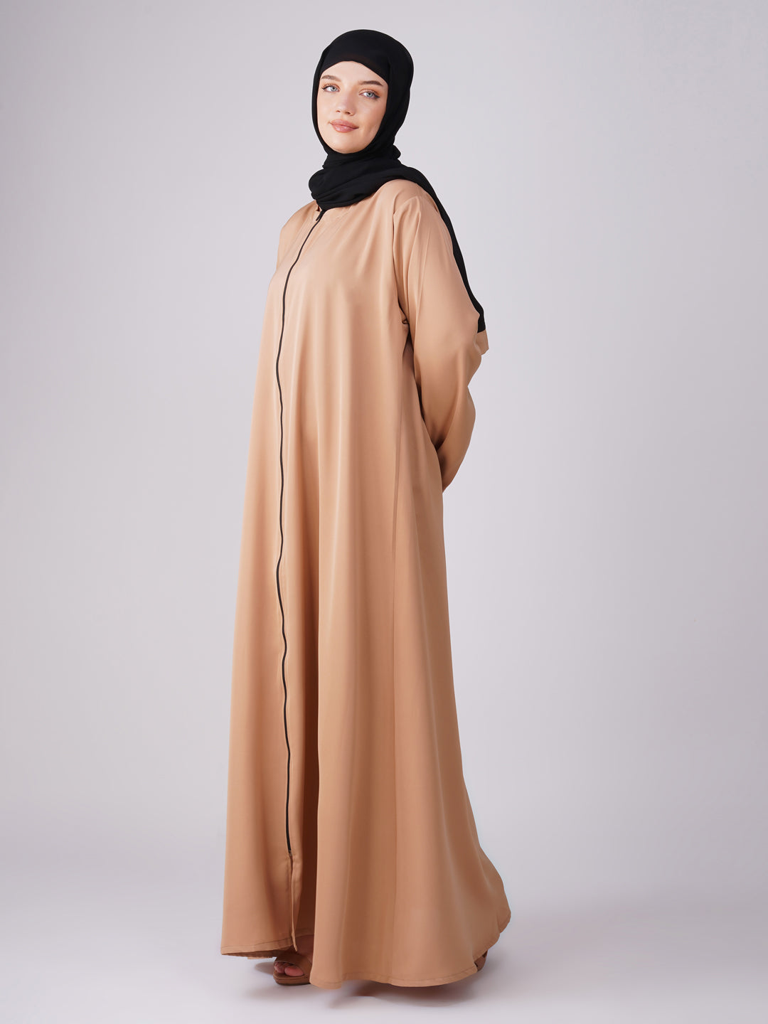 Zaya Full Zipper Abaya Set