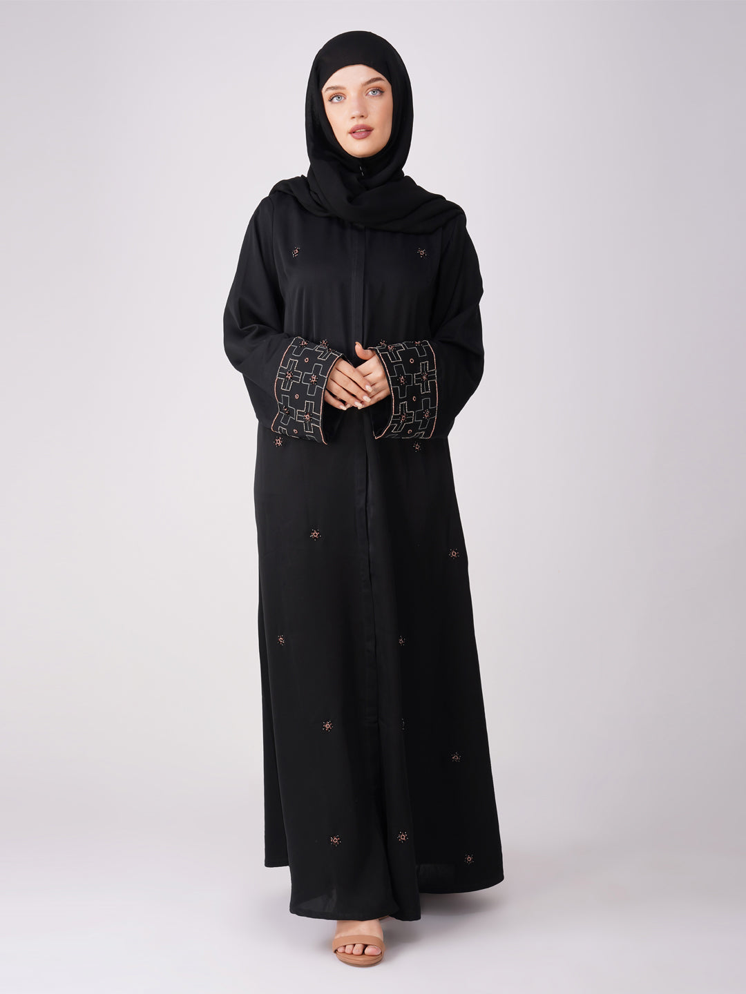Zunairah Front Open Handwork Abaya