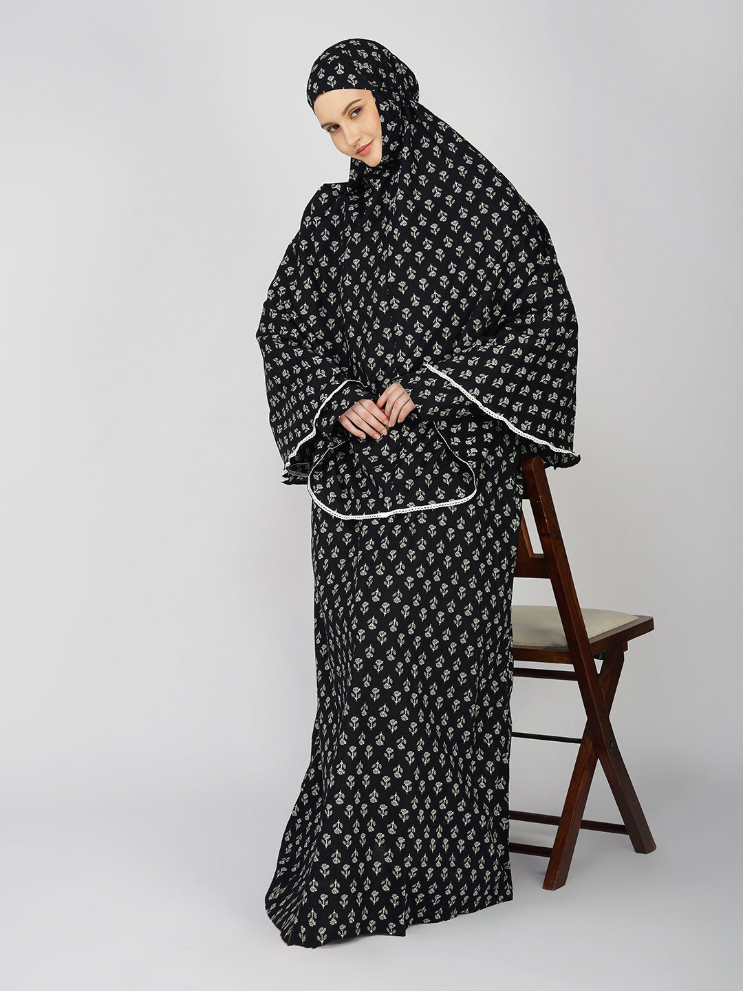 Eshaal Cotton Abaya Set