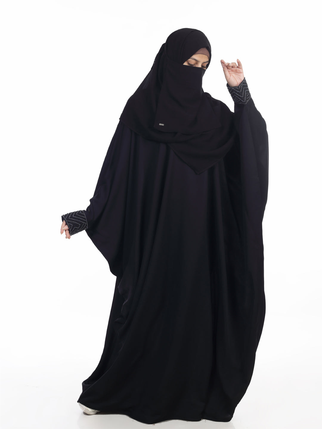 Misbah Kaftan with Handwork Detail at Cuff