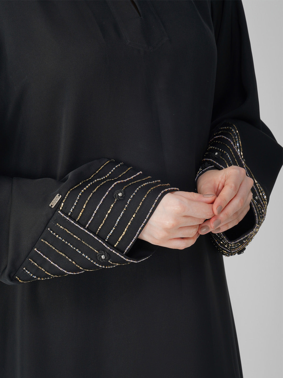 Kehkeshan Rose Handwork Abaya Set