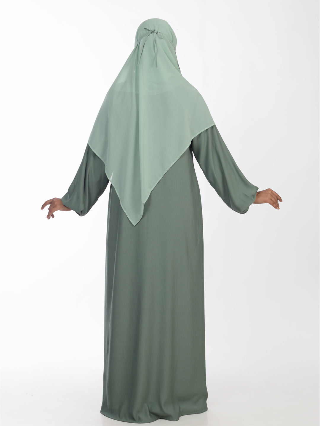 Frock Style Front Mid Gather Abaya