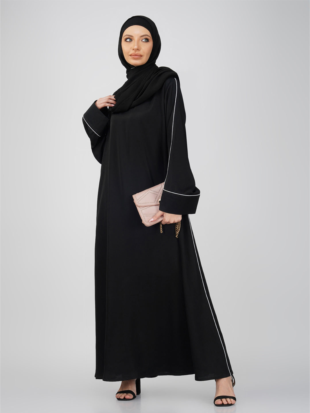 Sauda Piping Nida Abaya Set