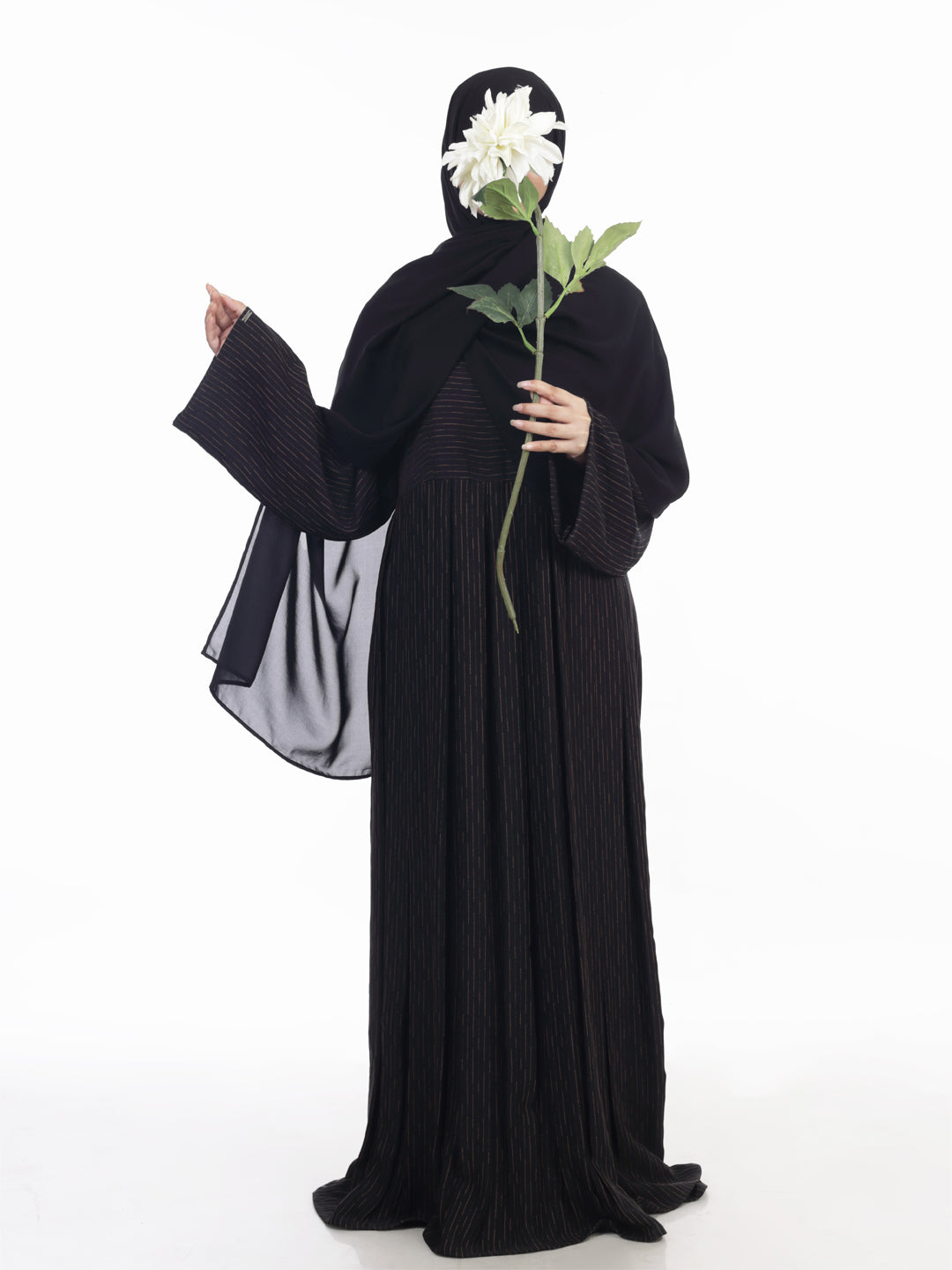 Pleated Waist Nursing Abaya