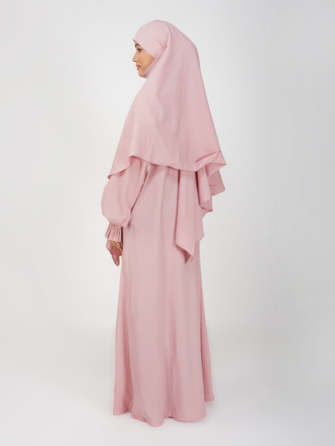 Nazish Blush Pink Abaya Set