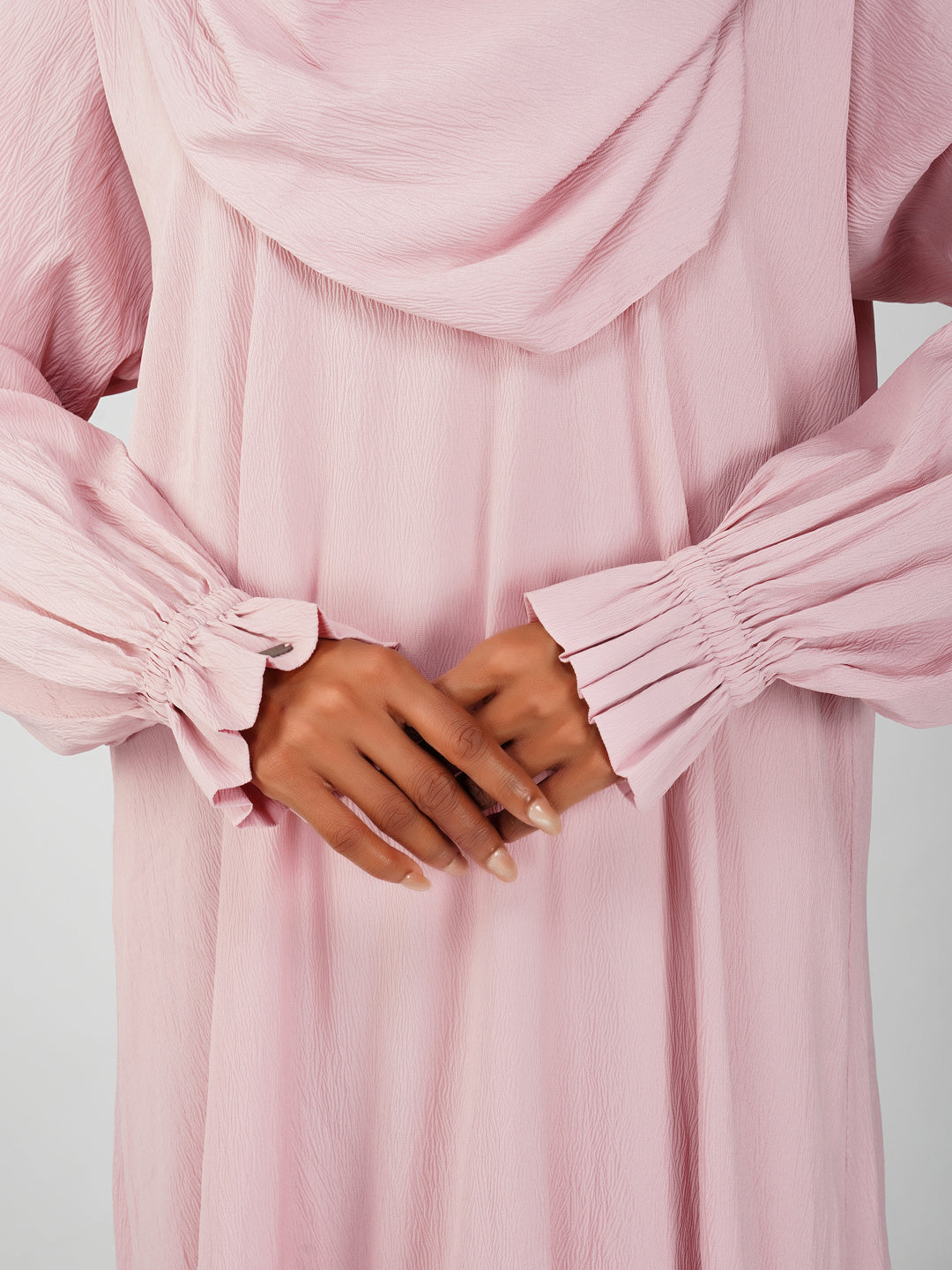Nazish Blush Pink Abaya Set