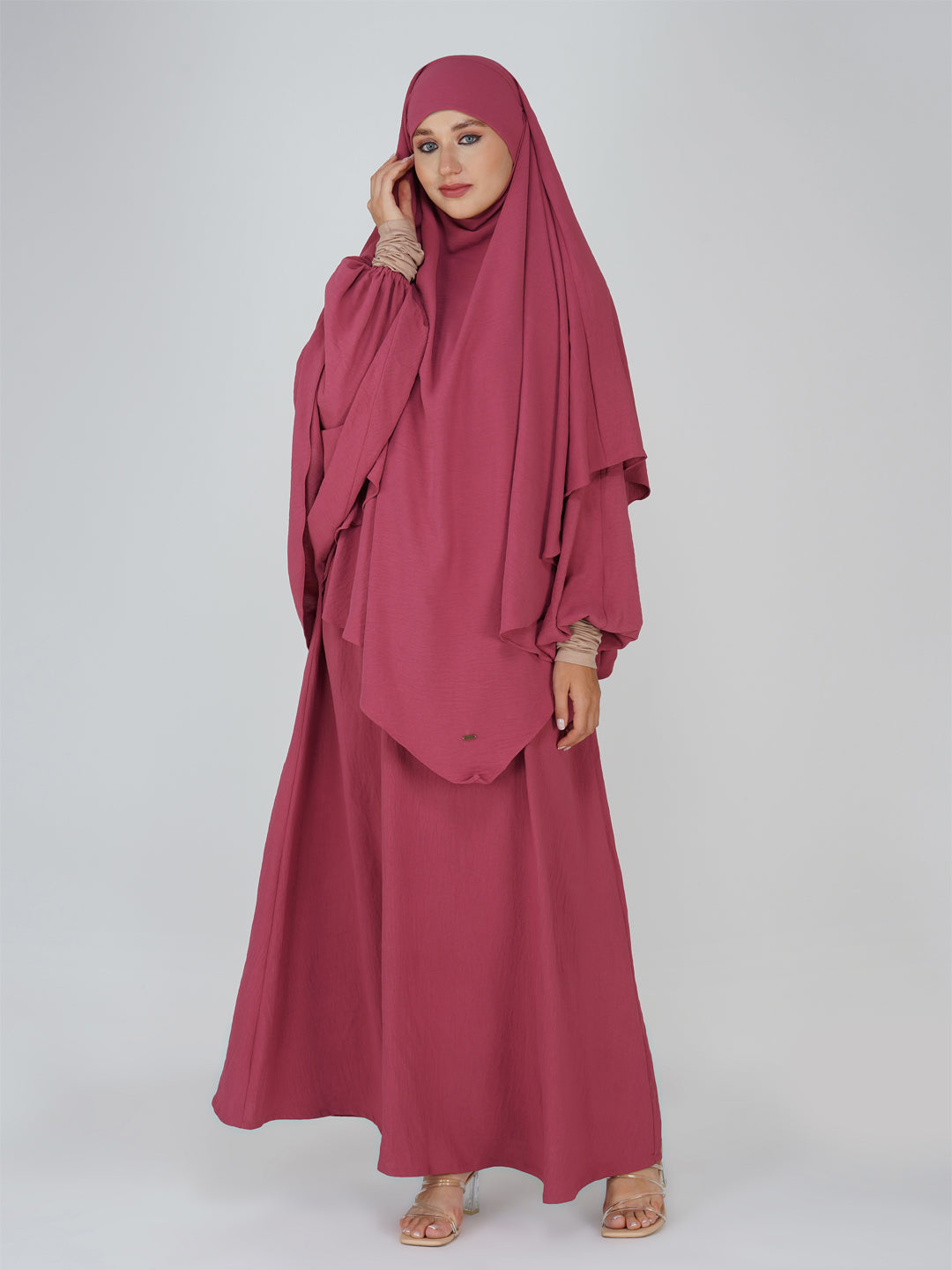 Ayesha Abaya Set With Bat Sleeves