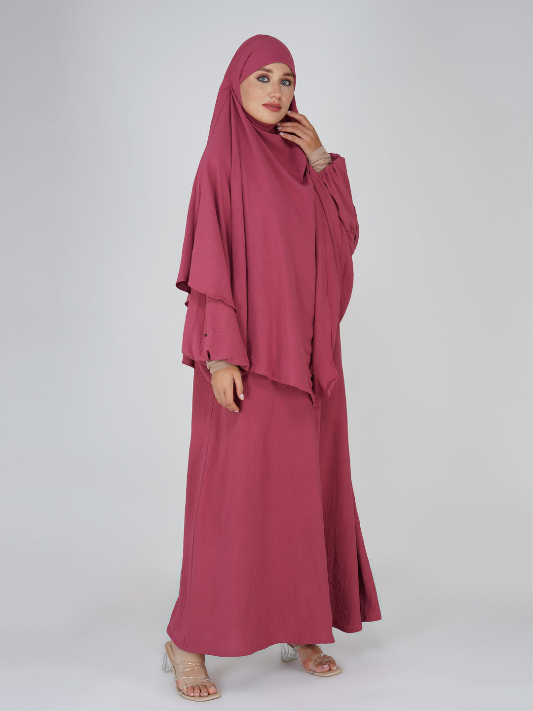 Ayesha Abaya Set With Bat Sleeves