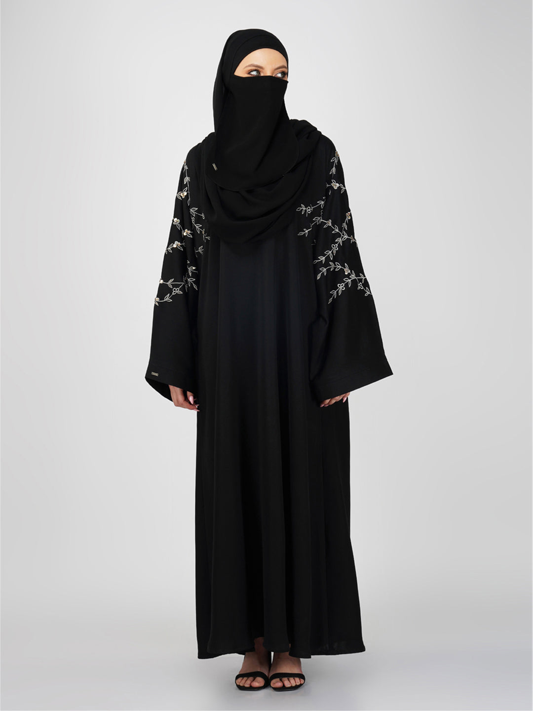 Rashika Tiara Braid Embroidery Abaya