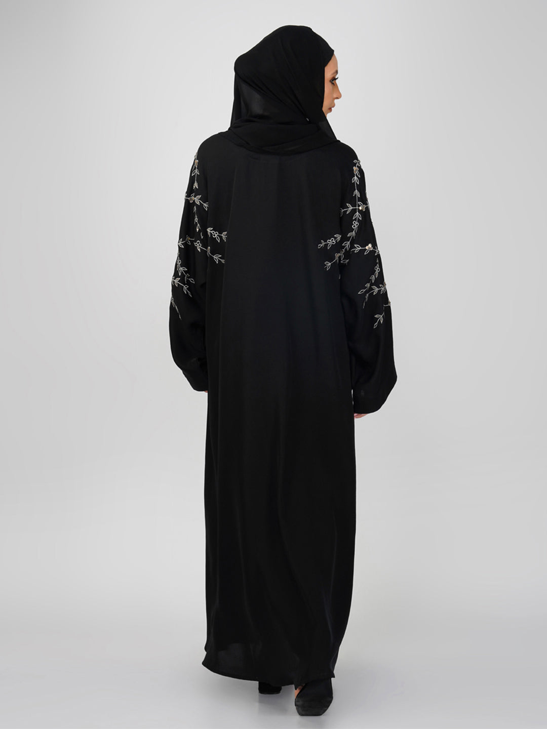 Rashika Tiara Braid Embroidery Abaya