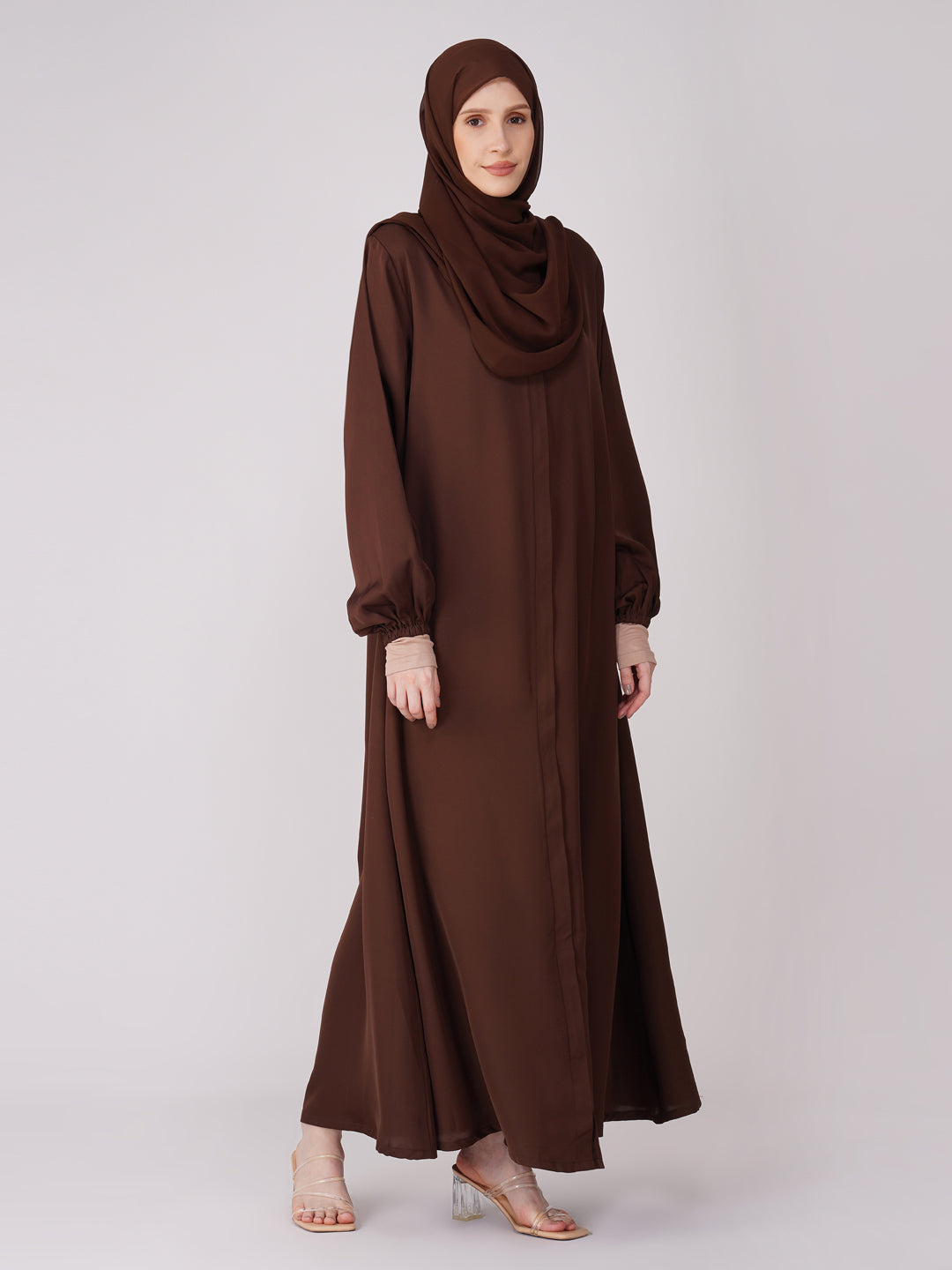 Classic Front Open Abaya Set