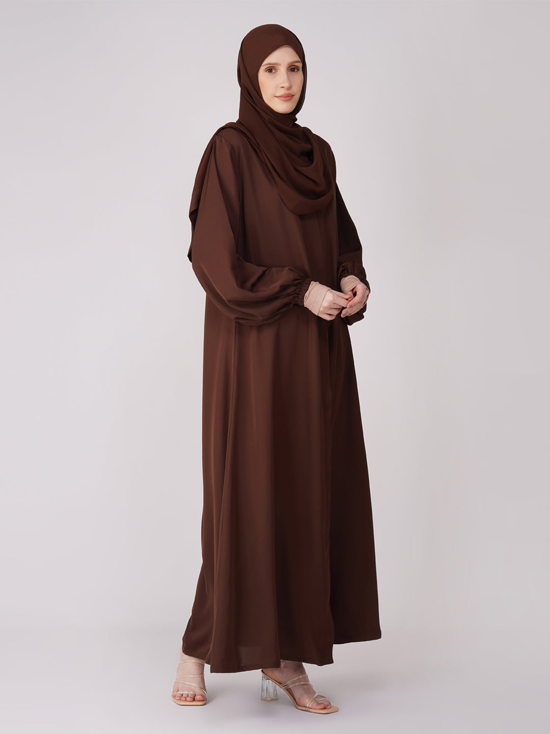 Classic Front Open Abaya Set